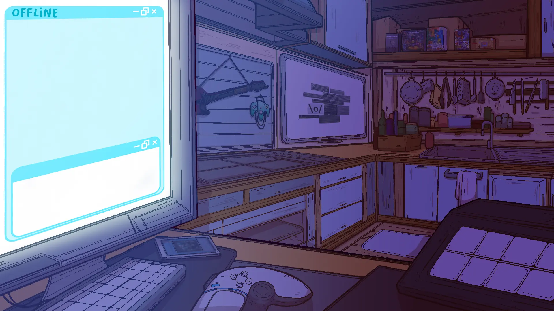 Offline screen with no times