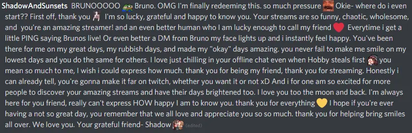 Shadow's Message